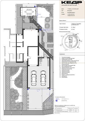 Разбивочный план покрытий — схема 2