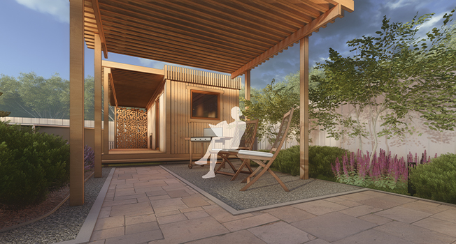 Проект ландшафтного дизайна участка в Тюмени